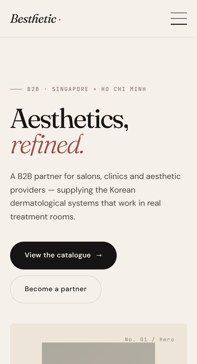 Besthetic — Korean dermatological systems for professional skin