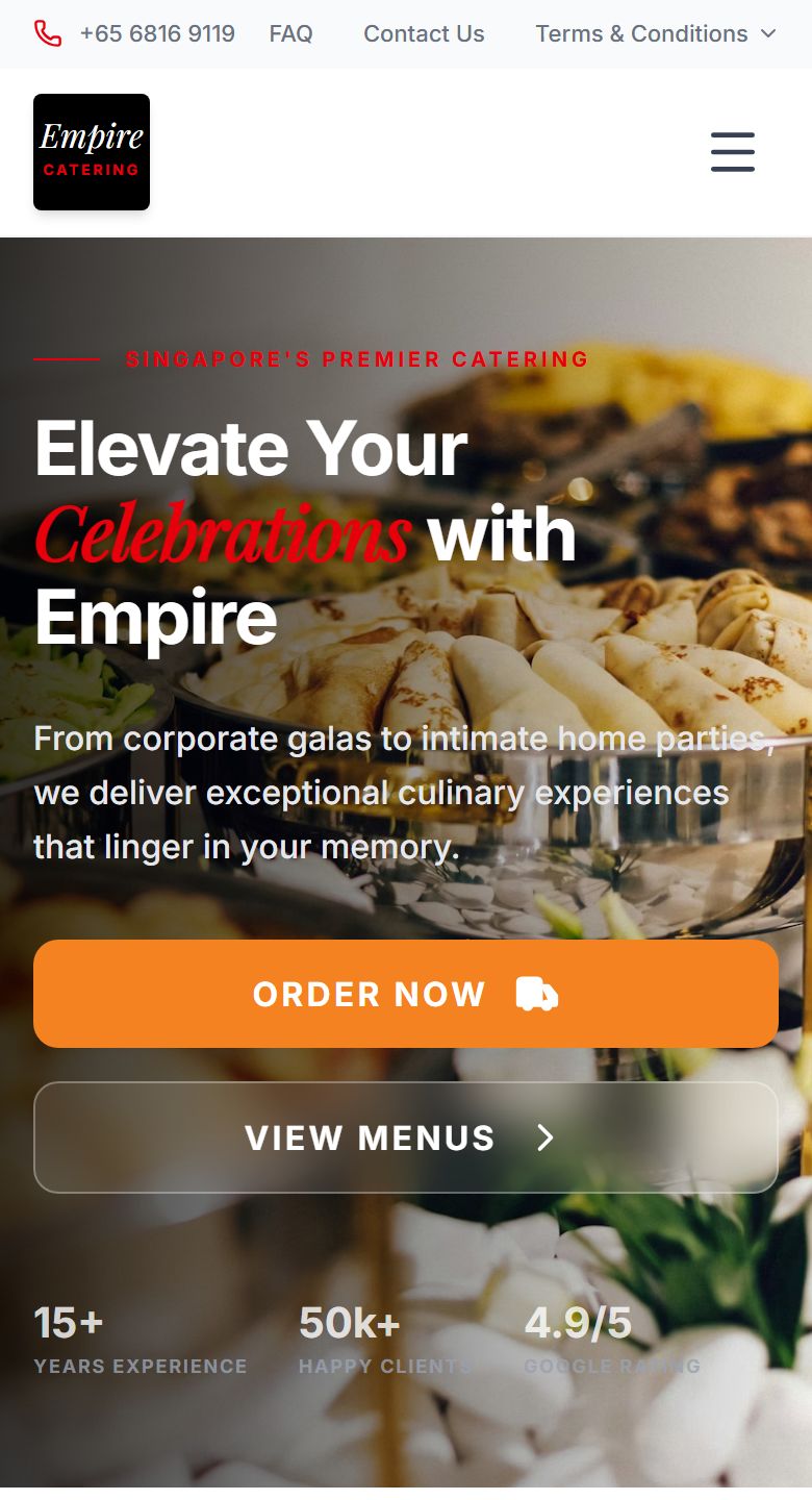Empire Food Catering — Singapore halal catering