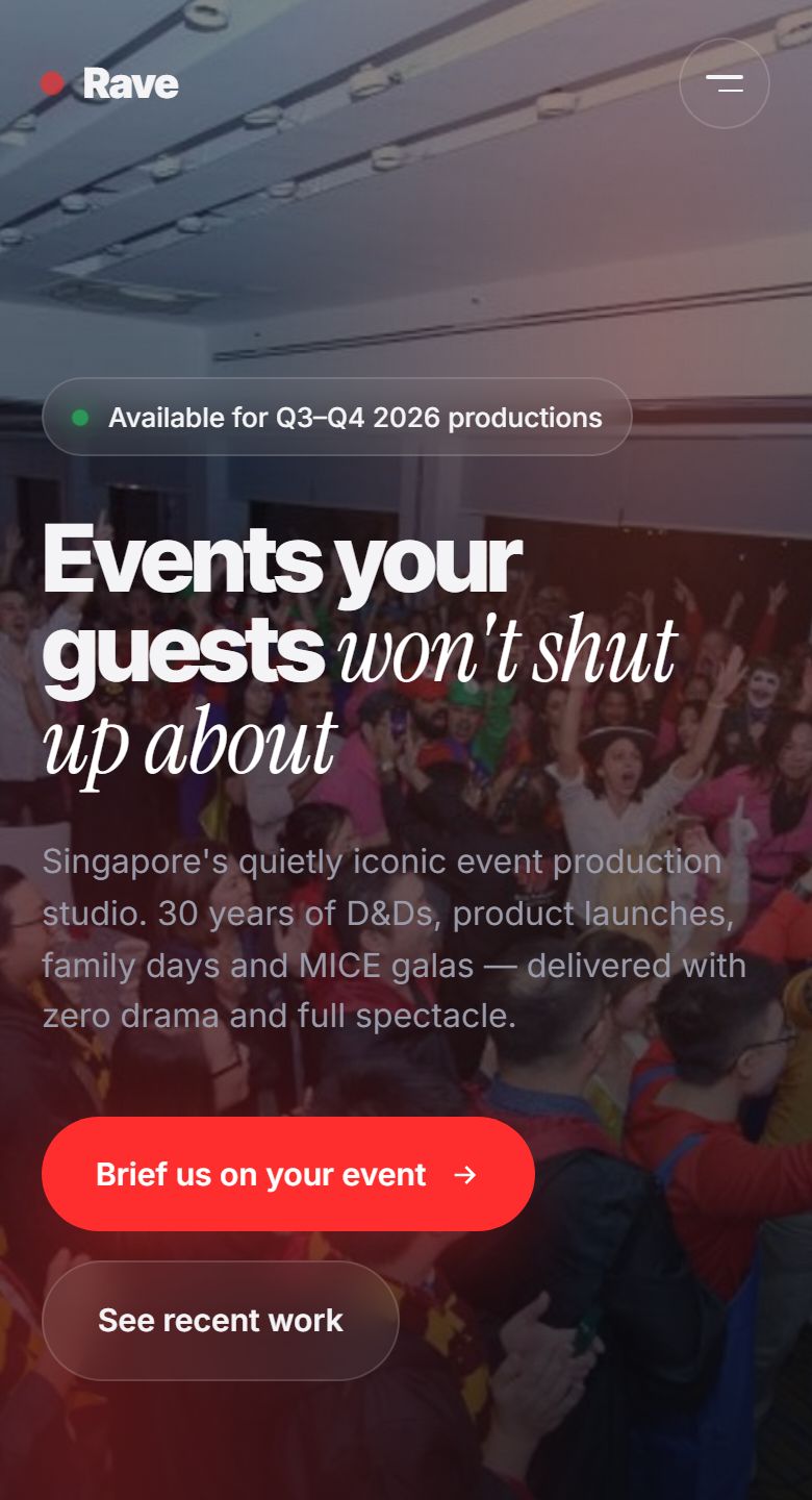 Rave Productions — Singapore event production & MICE agency