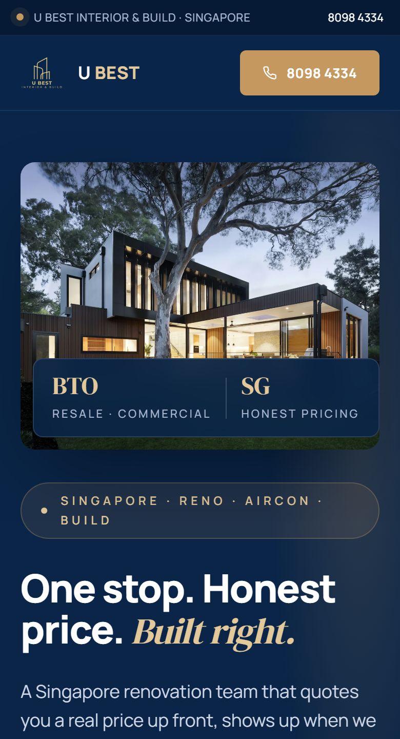 U Best Interior & Build — Singapore renovation