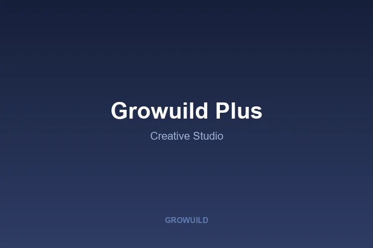 Growuild Plus — creative studio portfolio